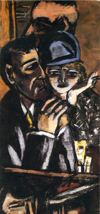 Wikioo.org - The Encyclopedia of Fine Arts - Painting, Artwork by Max Beckmann - Bar Brown