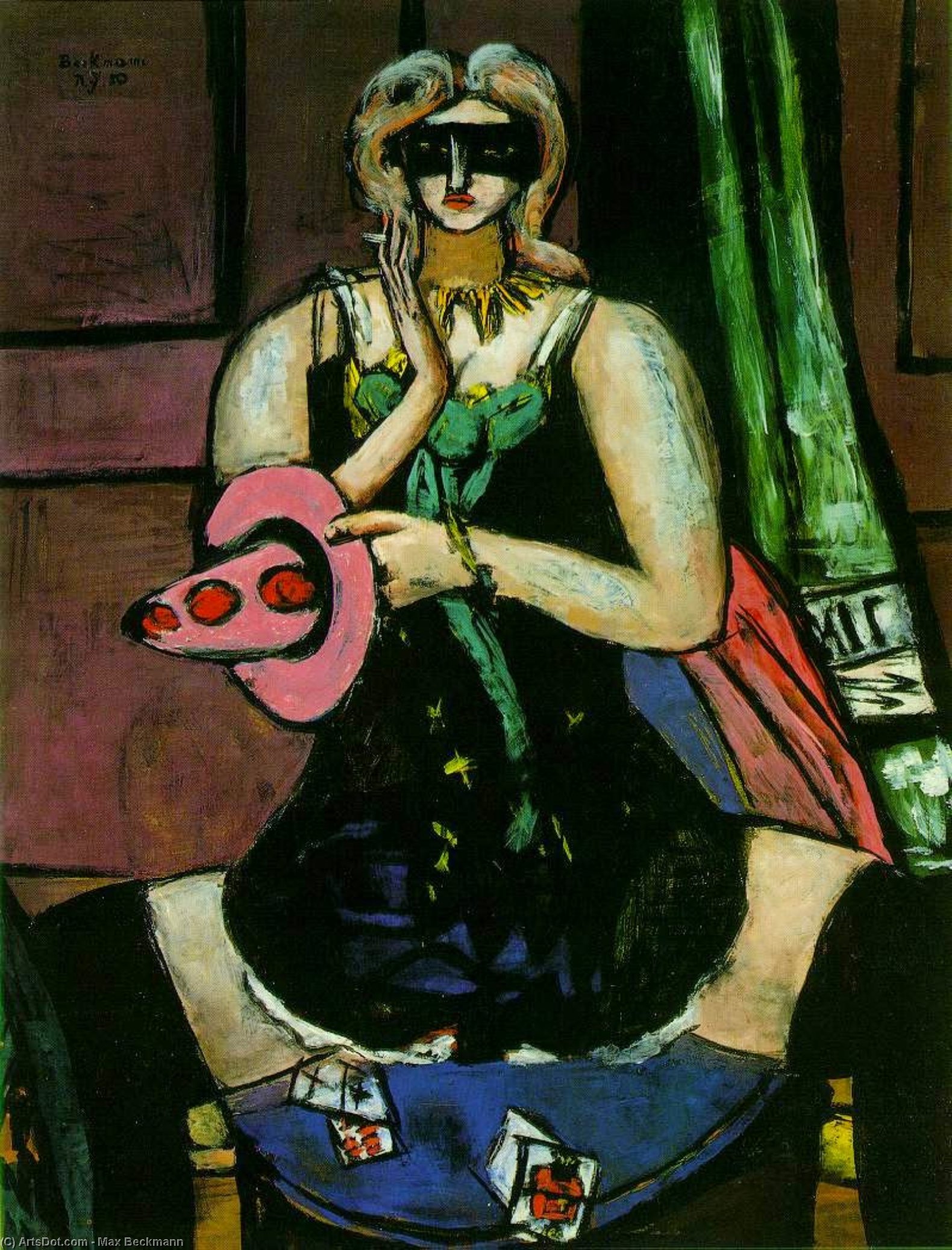 Wikioo.org - The Encyclopedia of Fine Arts - Painting, Artwork by Max Beckmann - Columbine