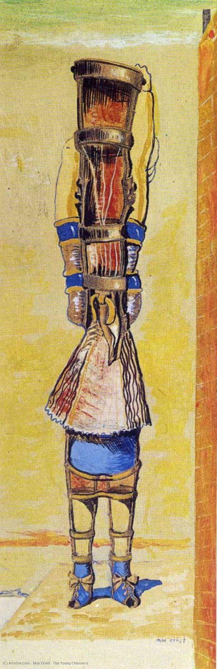 WikiOO.org - Enciklopedija likovnih umjetnosti - Slikarstvo, umjetnička djela Max Ernst - The Young Chimaera