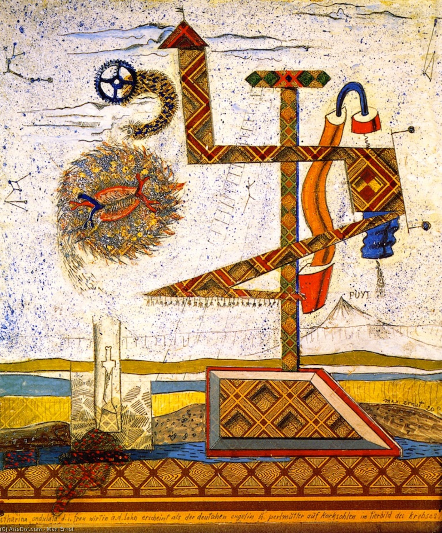 Wikioo.org – L'Enciclopedia delle Belle Arti - Pittura, Opere di Max Ernst - katharina ondulata