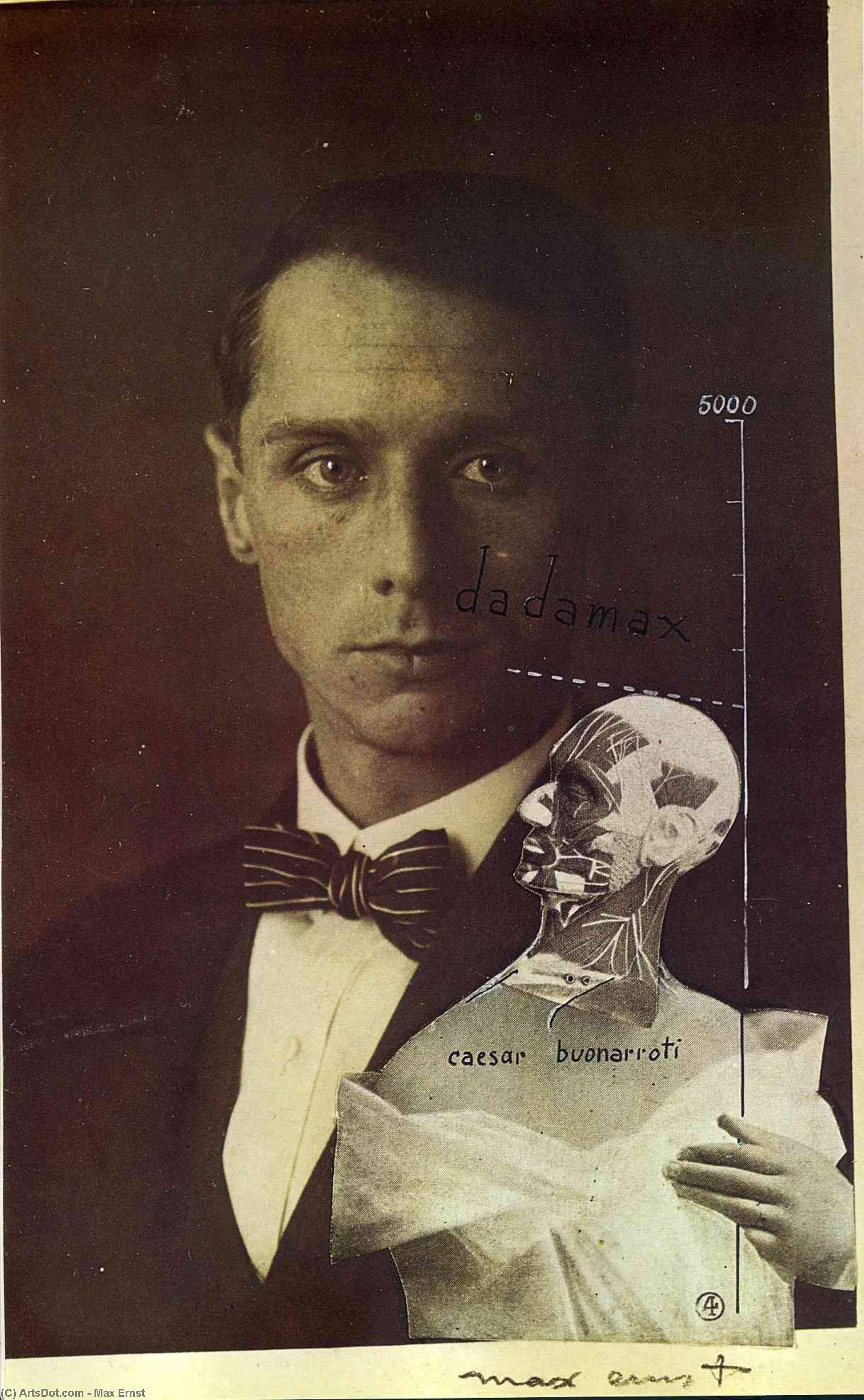 WikiOO.org - אנציקלופדיה לאמנויות יפות - ציור, יצירות אמנות Max Ernst - Punching Ball or the Immortality of Buonarroti