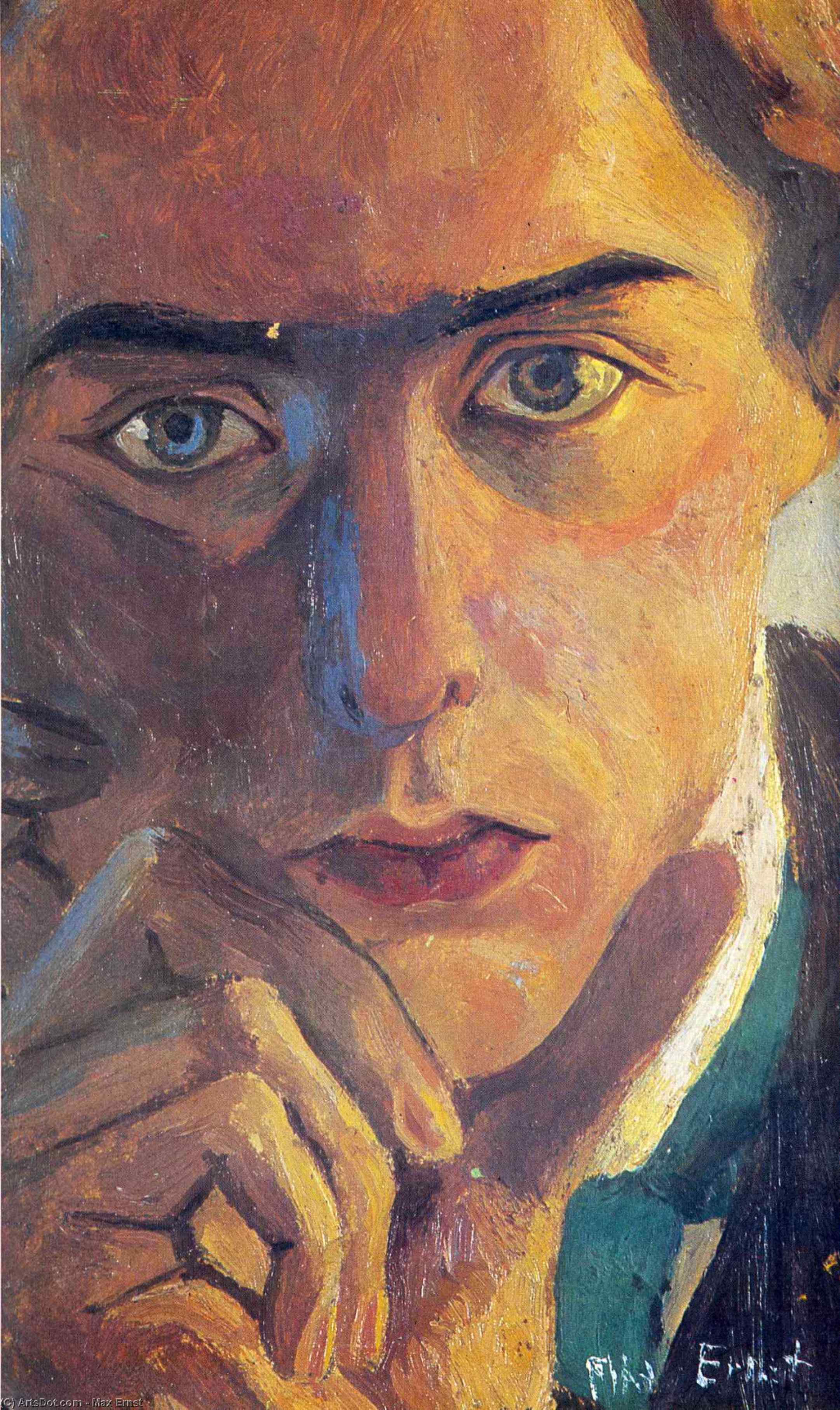 WikiOO.org - Encyclopedia of Fine Arts - Lukisan, Artwork Max Ernst - Self-Portrait