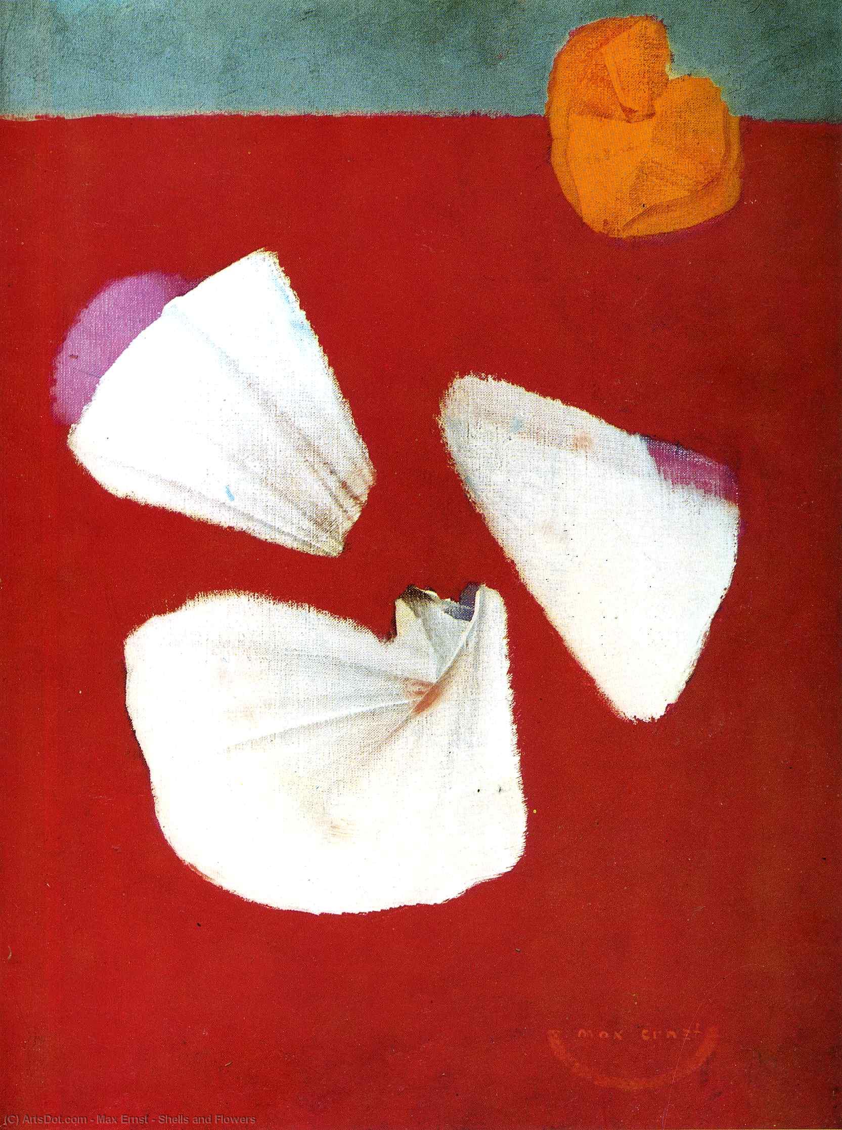 WikiOO.org - Εγκυκλοπαίδεια Καλών Τεχνών - Ζωγραφική, έργα τέχνης Max Ernst - Shells and Flowers