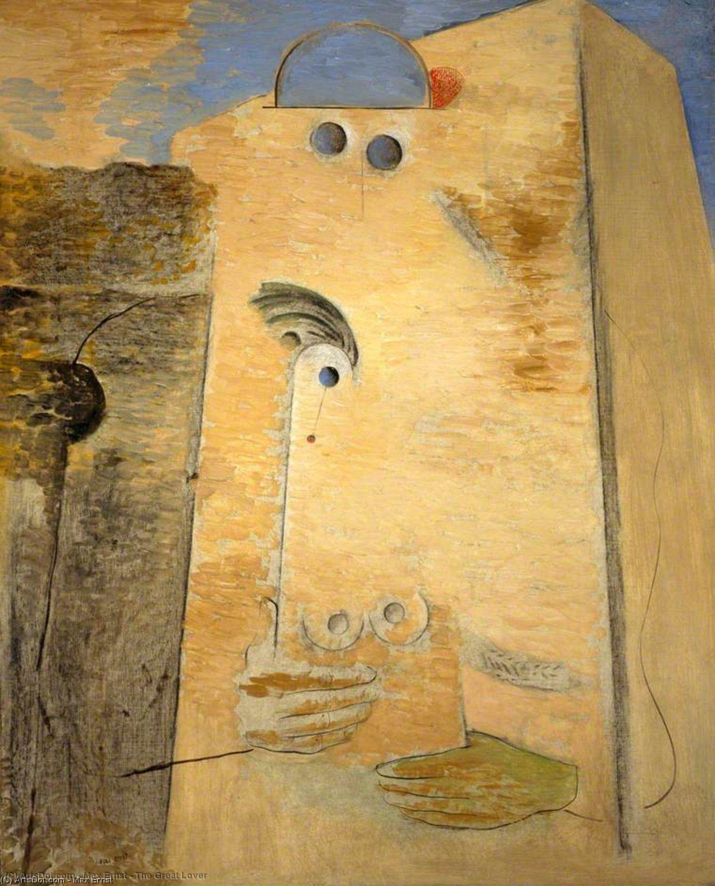 Wikioo.org – La Enciclopedia de las Bellas Artes - Pintura, Obras de arte de Max Ernst - el gran amante