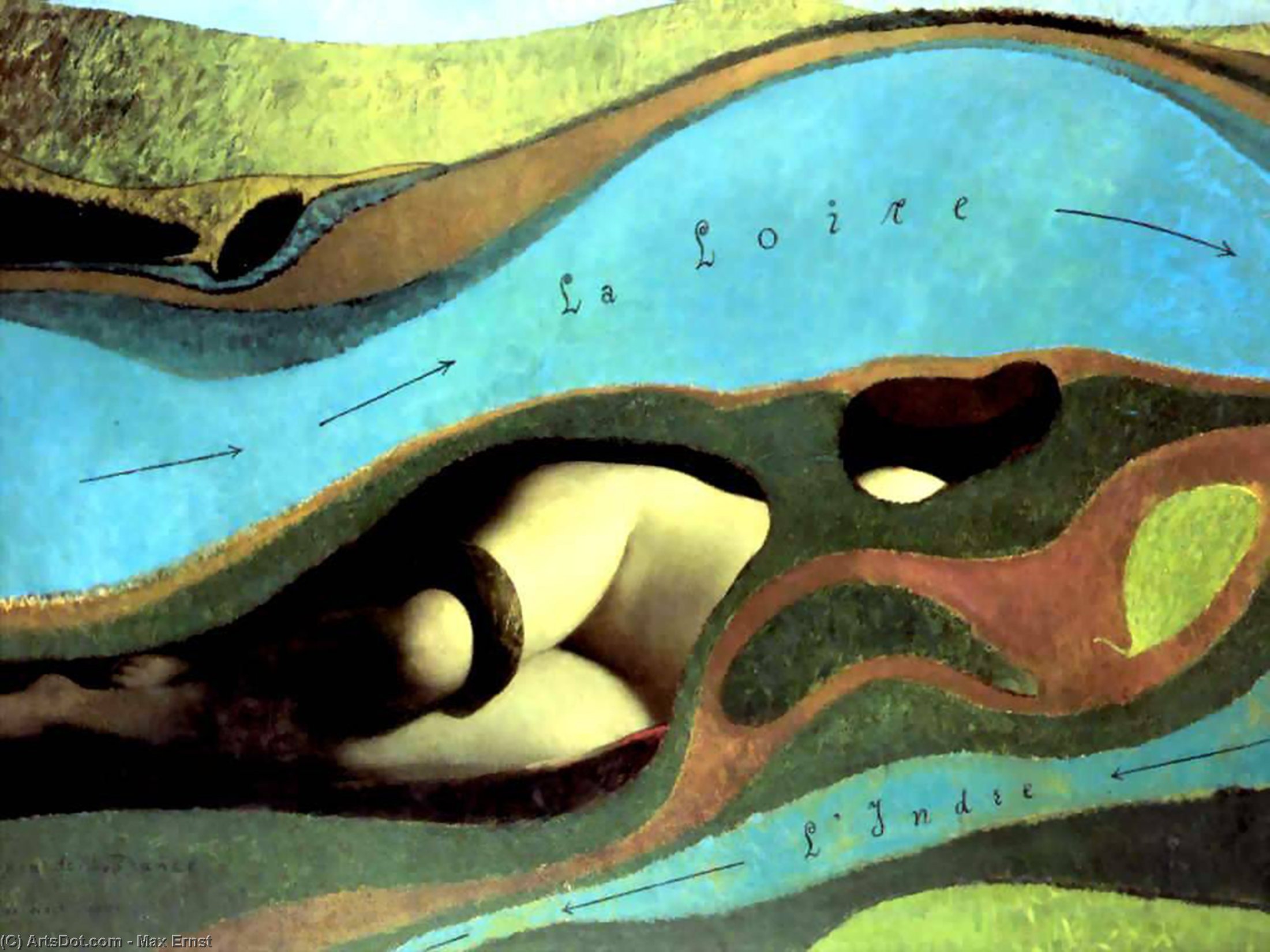 Wikioo.org - The Encyclopedia of Fine Arts - Painting, Artwork by Max Ernst - The Garden of France