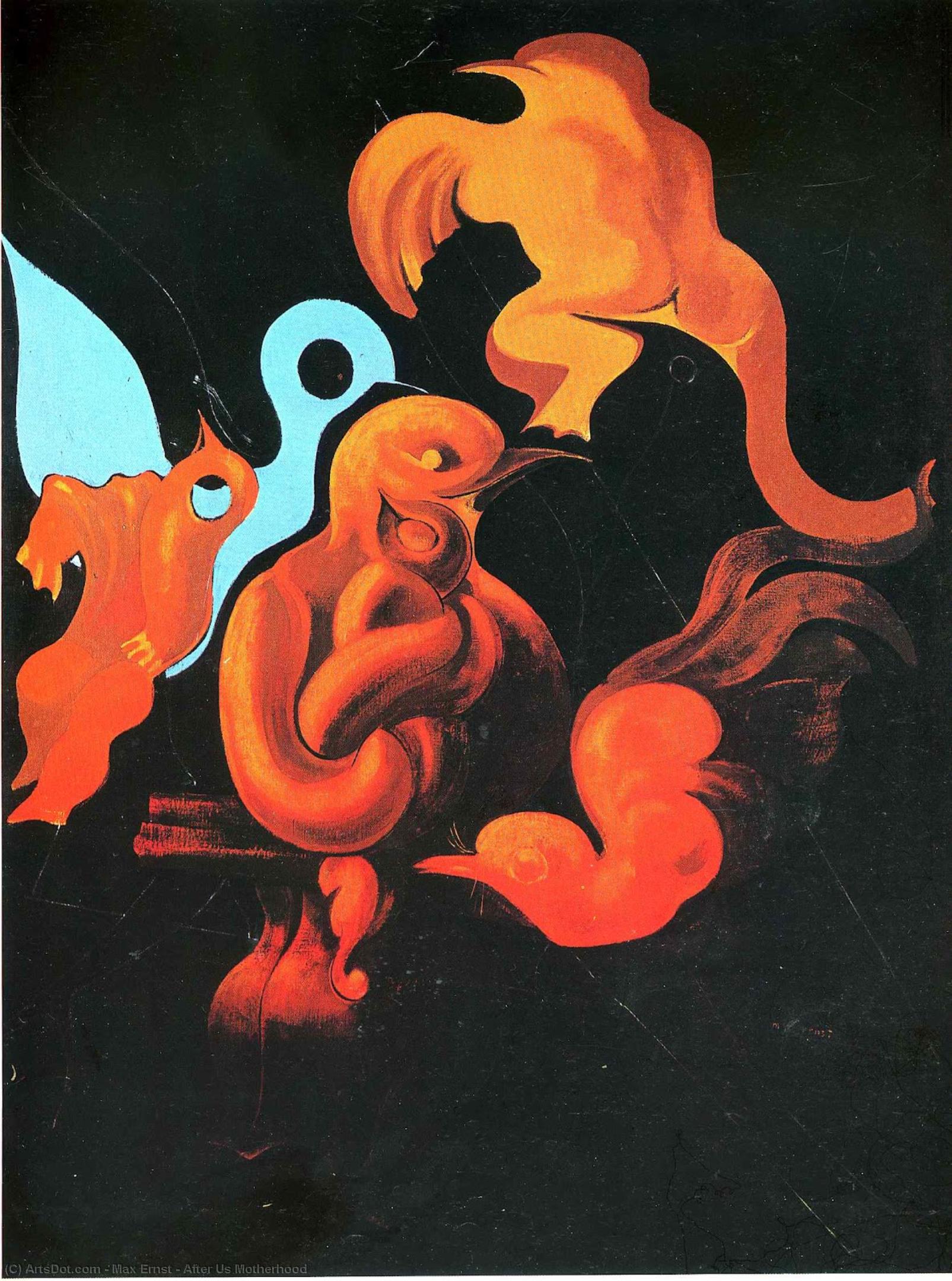 Wikoo.org - موسوعة الفنون الجميلة - اللوحة، العمل الفني Max Ernst - After Us Motherhood