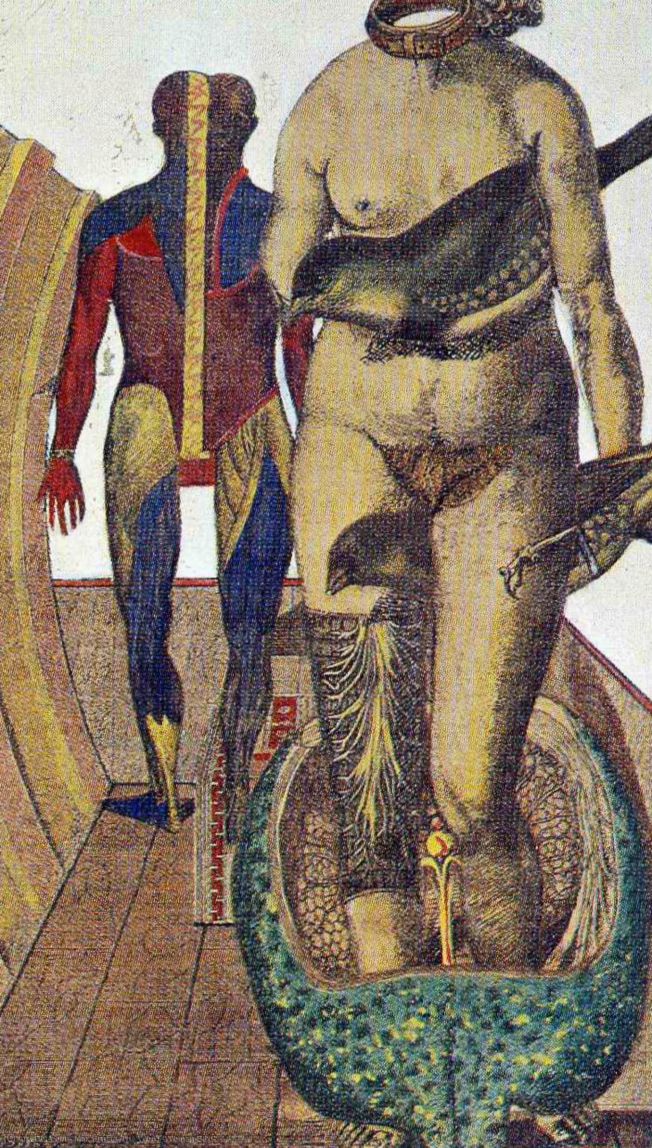 Wikioo.org - The Encyclopedia of Fine Arts - Painting, Artwork by Max Ernst - The Word (Woman Bird)