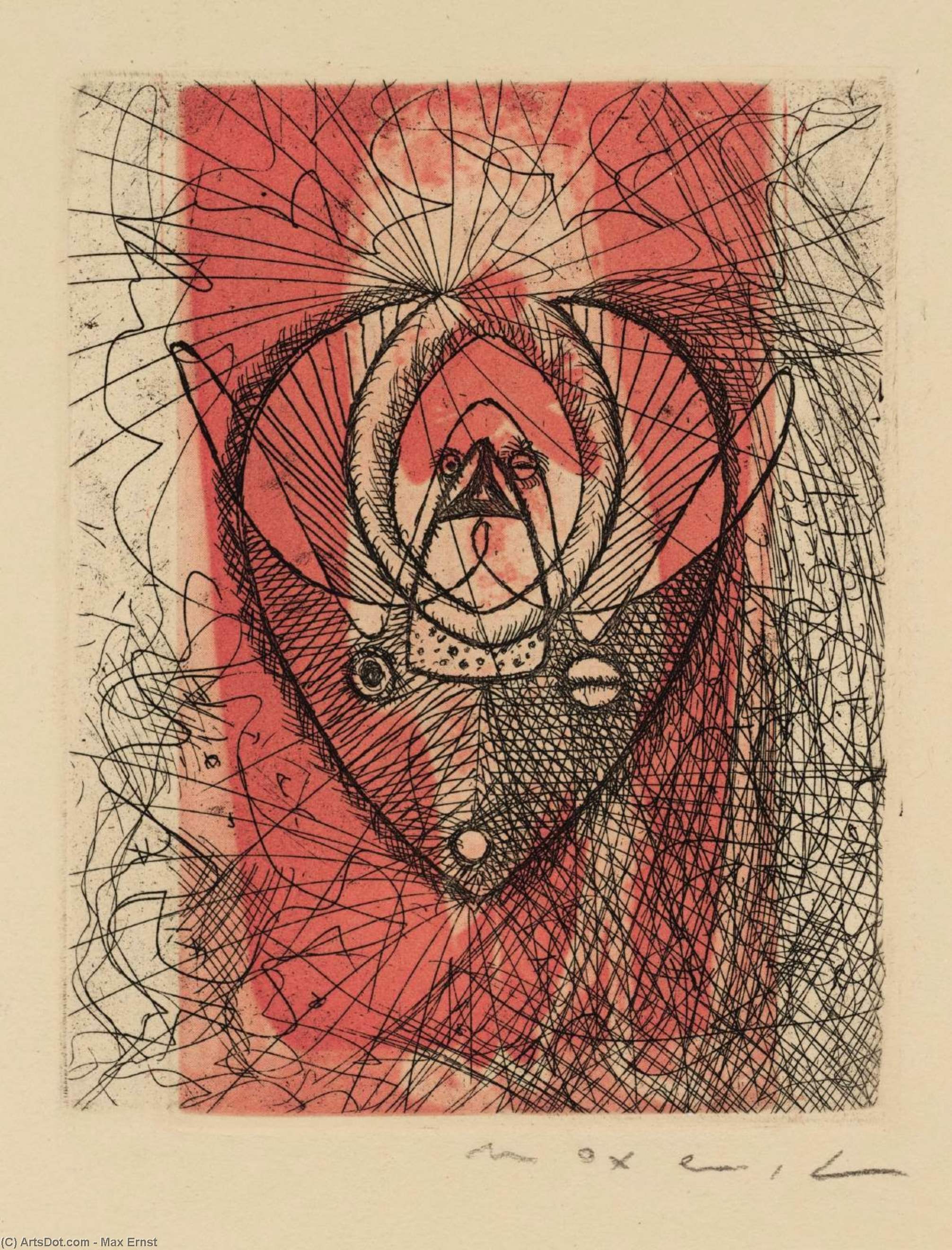 Wikioo.org - The Encyclopedia of Fine Arts - Painting, Artwork by Max Ernst - Untitled (9)