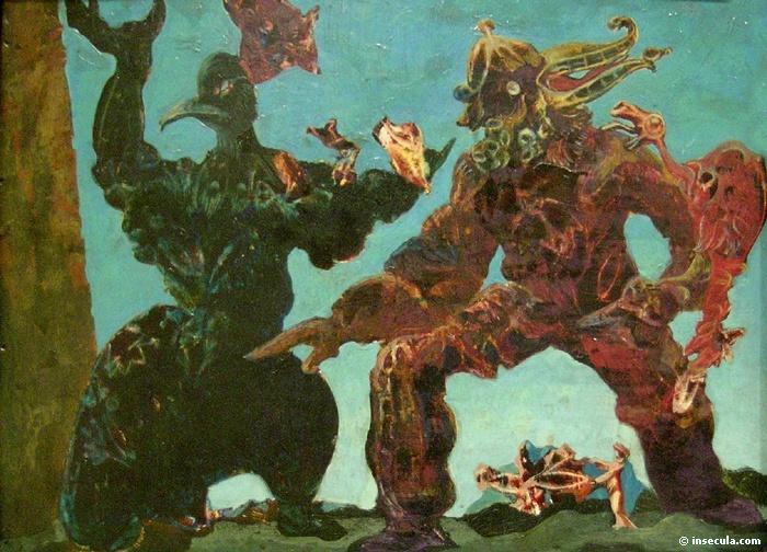 Wikioo.org - The Encyclopedia of Fine Arts - Painting, Artwork by Max Ernst - Barbarians