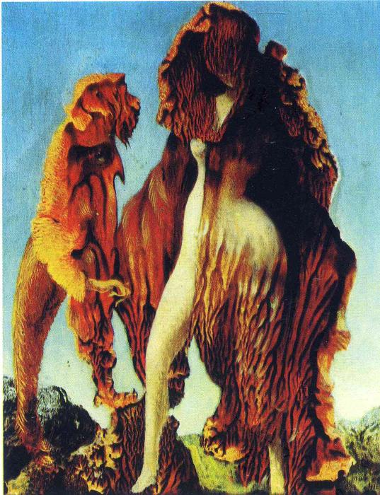 Wikoo.org - موسوعة الفنون الجميلة - اللوحة، العمل الفني Max Ernst - Wizard Woman