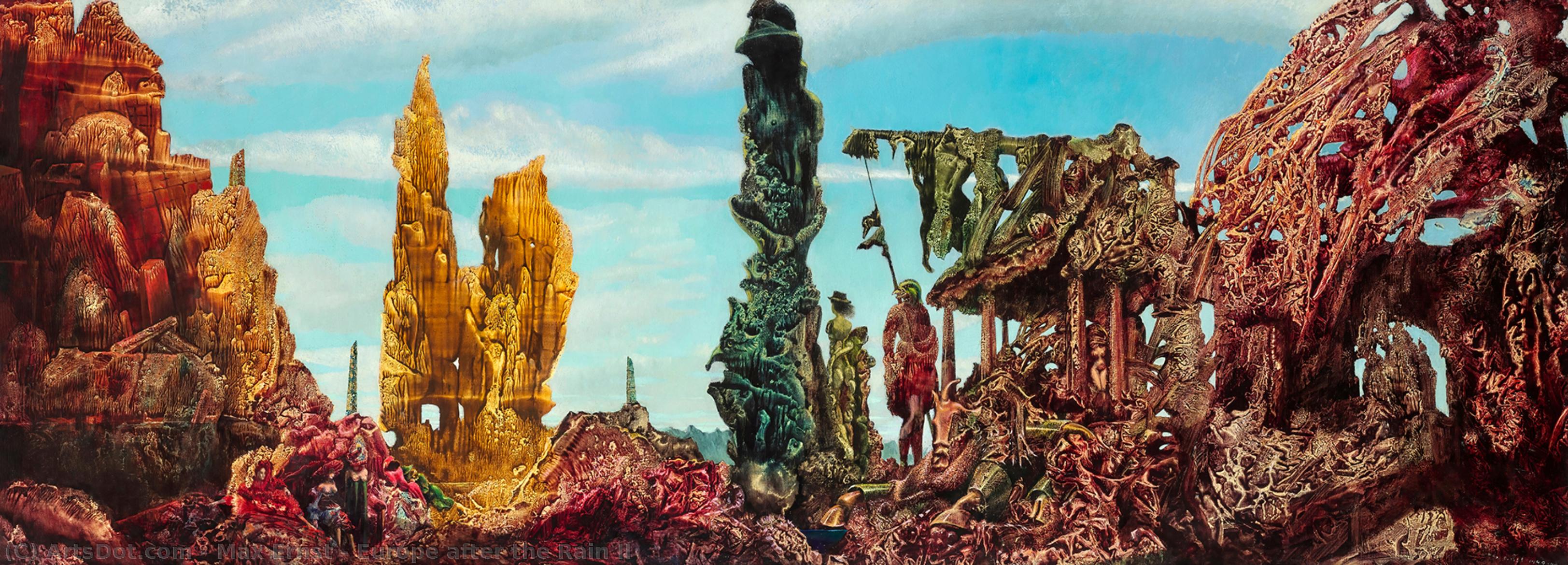 Wikioo.org - The Encyclopedia of Fine Arts - Painting, Artwork by Max Ernst - Europe after the Rain II