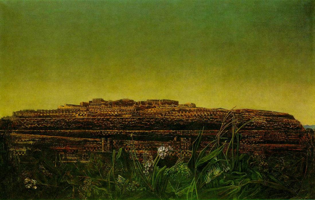 Wikioo.org – L'Encyclopédie des Beaux Arts - Peinture, Oeuvre de Max Ernst - La ville entière