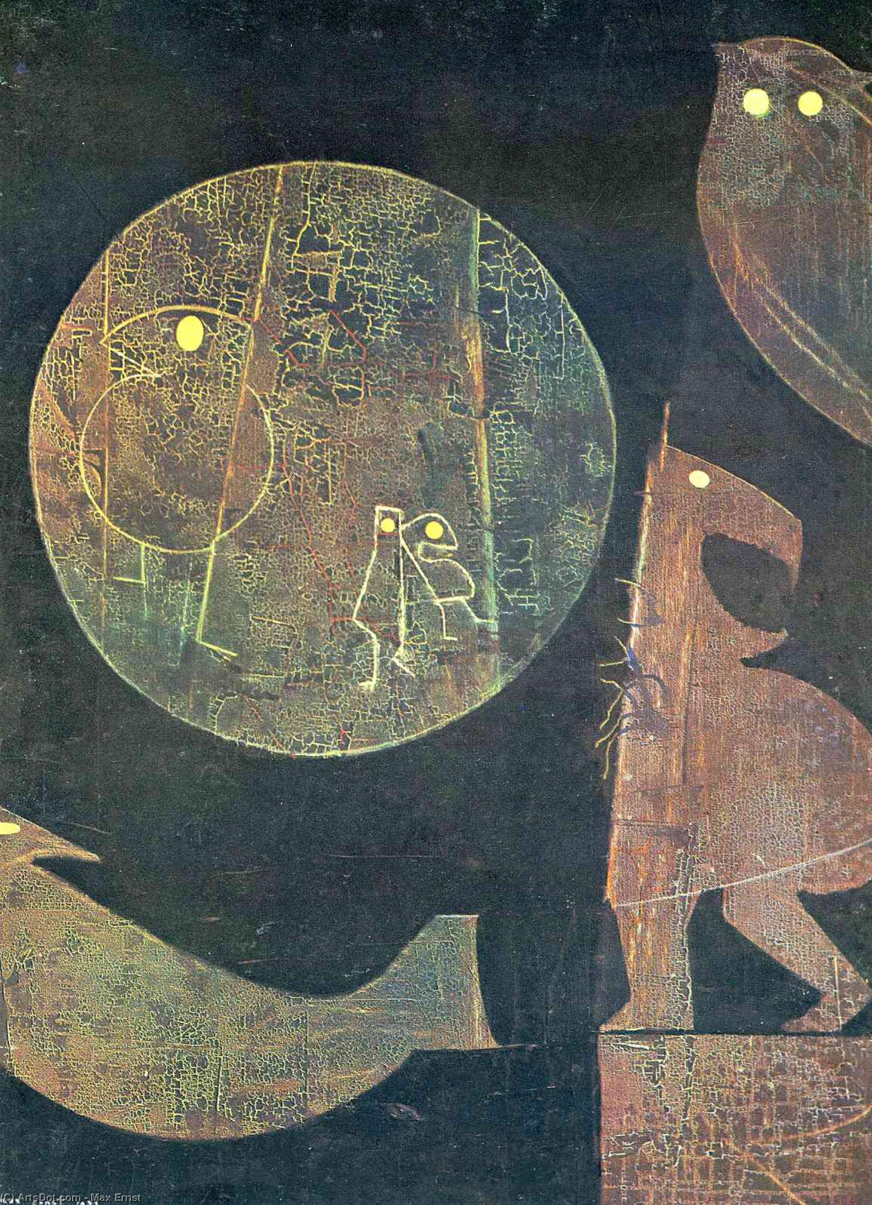 Wikioo.org - The Encyclopedia of Fine Arts - Painting, Artwork by Max Ernst - Some animals are illiterate