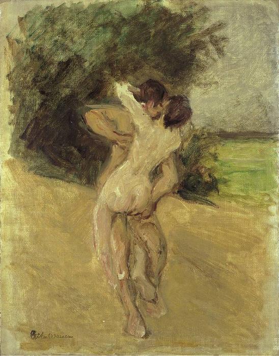 Wikioo.org - The Encyclopedia of Fine Arts - Painting, Artwork by Max Liebermann - Love scene