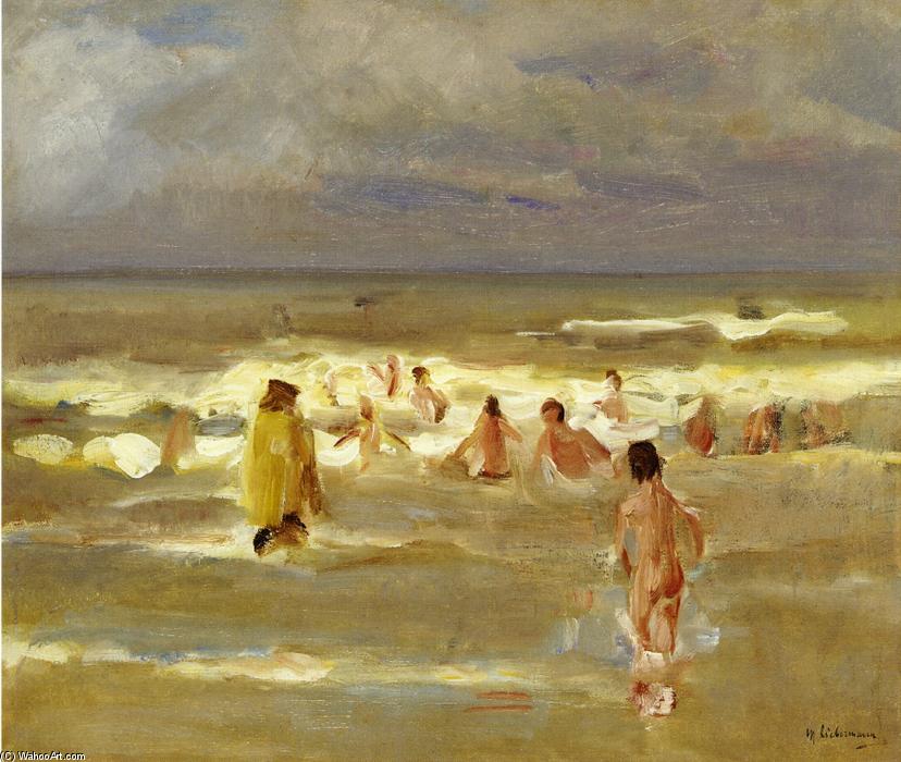 Wikioo.org - The Encyclopedia of Fine Arts - Painting, Artwork by Max Liebermann - Bathing Boys