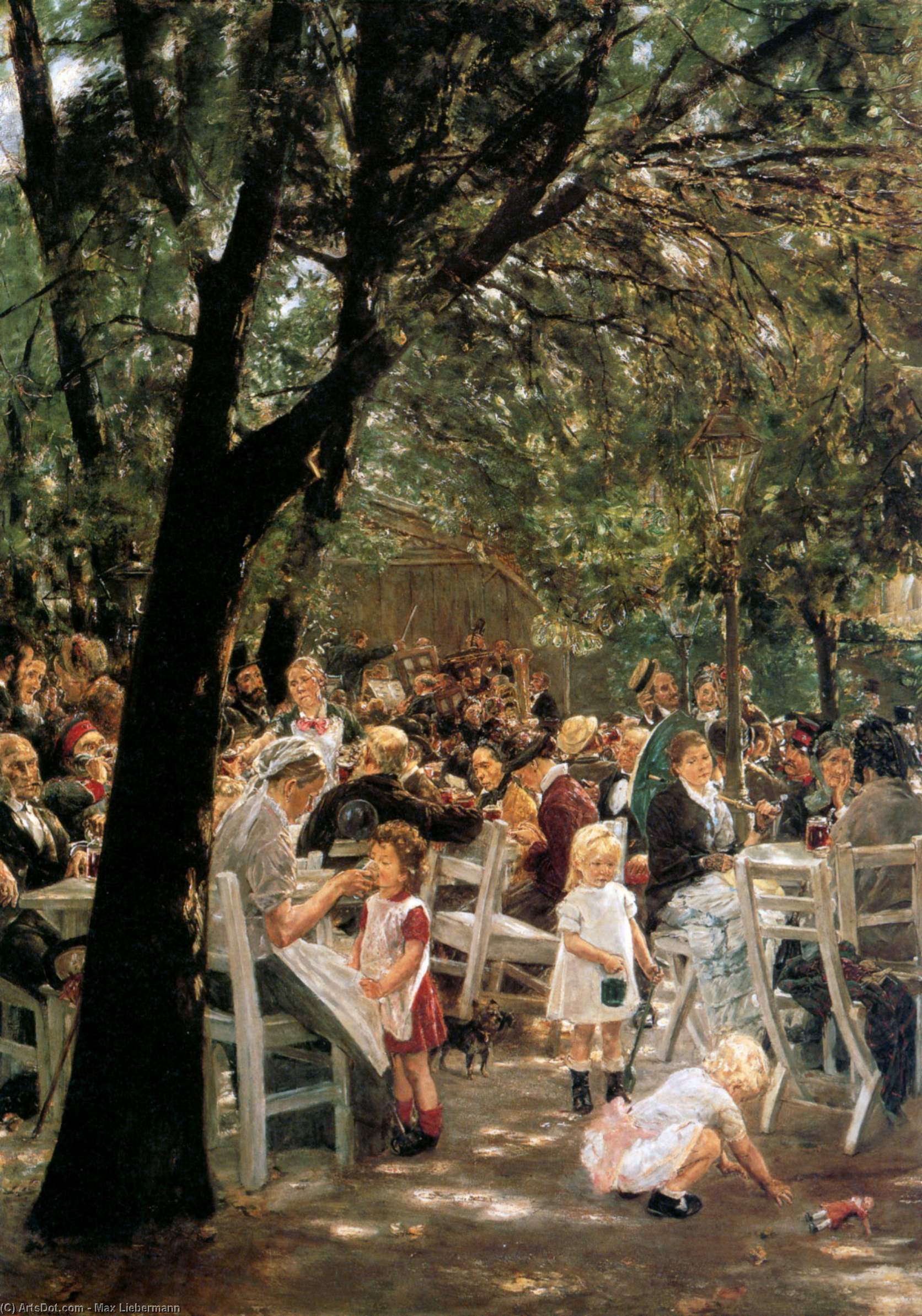 Wikioo.org - The Encyclopedia of Fine Arts - Painting, Artwork by Max Liebermann - Amsterdam Orphans in the Garden