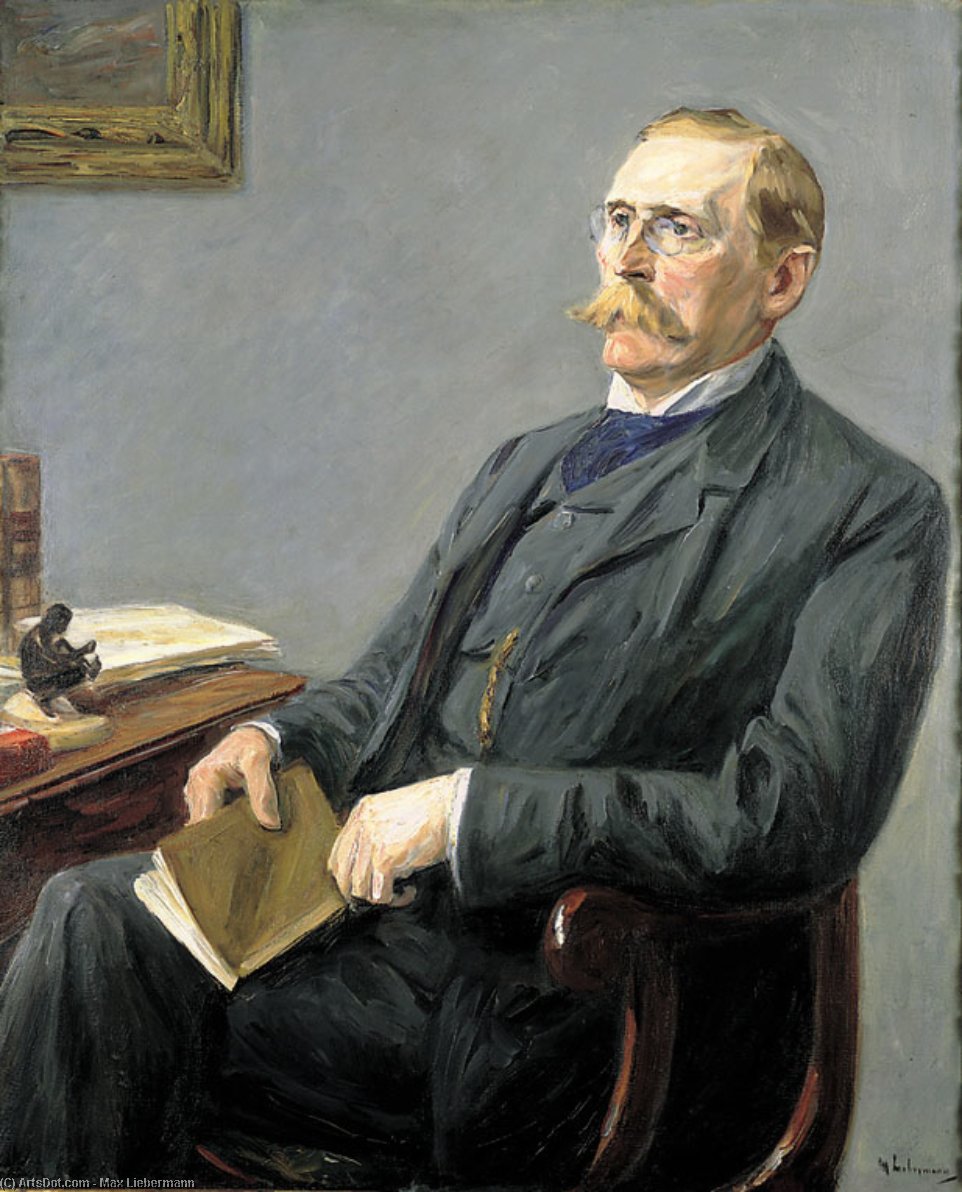 Wikioo.org - The Encyclopedia of Fine Arts - Painting, Artwork by Max Liebermann - Portrait of Wilhelm Bode
