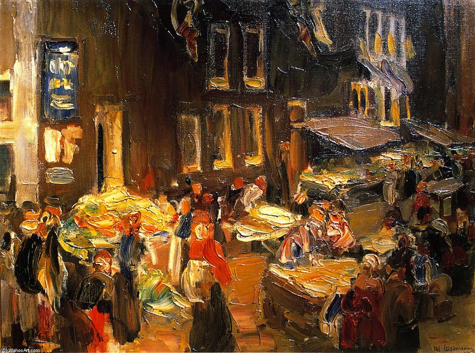 Wikioo.org - The Encyclopedia of Fine Arts - Painting, Artwork by Max Liebermann - Jewish quarter in Amsterdam