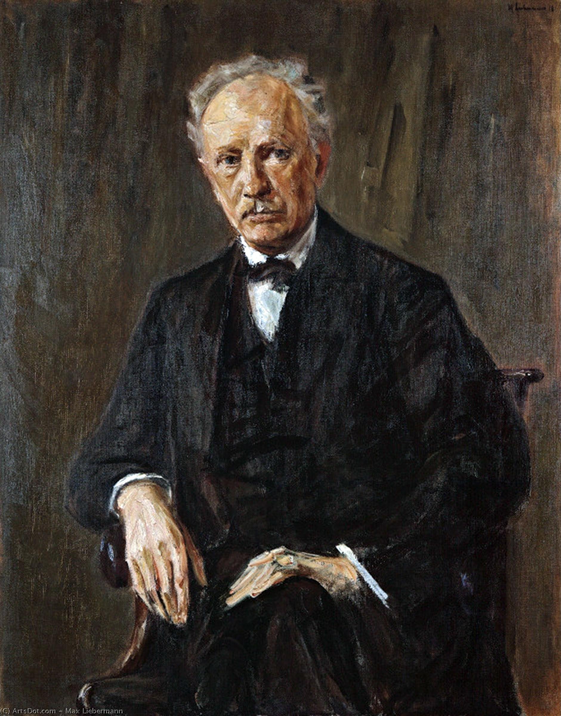Wikioo.org - The Encyclopedia of Fine Arts - Painting, Artwork by Max Liebermann - Portrait of Richard Strauss