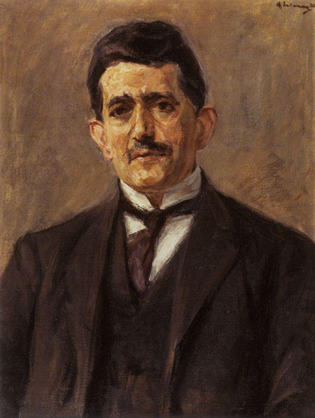 WikiOO.org - Encyclopedia of Fine Arts - Lukisan, Artwork Max Liebermann - Portrait of the publisher Bruno Cassirer
