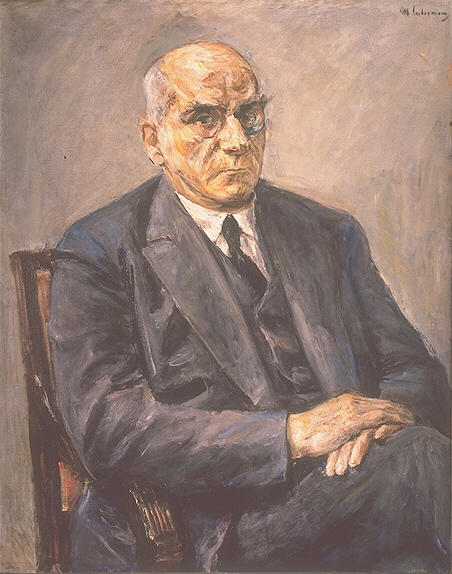 Wikioo.org - Die Enzyklopädie bildender Kunst - Malerei, Kunstwerk von Max Liebermann - Porträt von Otto Braun