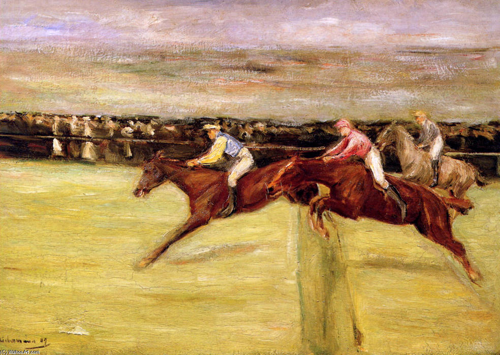Wikioo.org - The Encyclopedia of Fine Arts - Painting, Artwork by Max Liebermann - Horse races