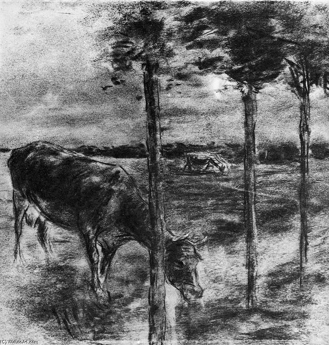 Wikioo.org - The Encyclopedia of Fine Arts - Painting, Artwork by Max Liebermann - Drinking cow