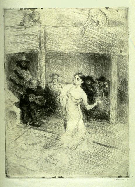 WikiOO.org - Encyclopedia of Fine Arts - Festés, Grafika Max Slevogt - The Dancer Marietta di Rigardo