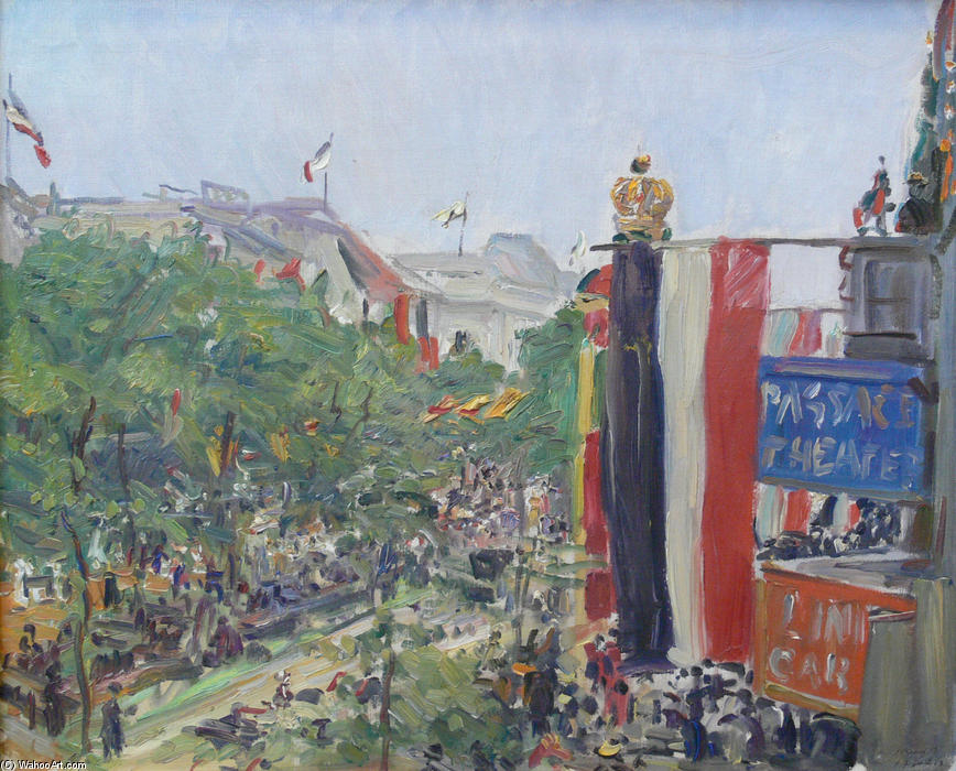 Wikioo.org - The Encyclopedia of Fine Arts - Painting, Artwork by Max Slevogt - Unter den Linden