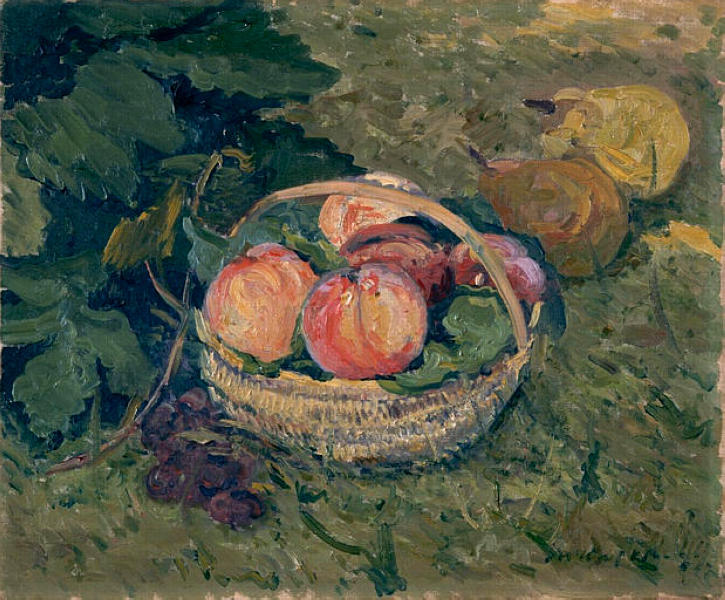 WikiOO.org - Encyclopedia of Fine Arts - Maalaus, taideteos Maxime Emile Louis Maufra - A fruitdish