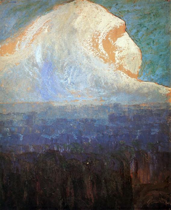WikiOO.org - Encyclopedia of Fine Arts - Maľba, Artwork Mikalojus Konstantinas Ciurlionis - Mountain