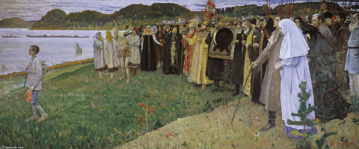 Wikioo.org - The Encyclopedia of Fine Arts - Painting, Artwork by Mikhail Nesterov - Rus: The Soul of the People