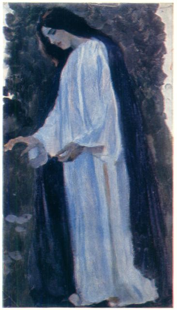 Wikioo.org - The Encyclopedia of Fine Arts - Painting, Artwork by Mikhail Nesterov - Portrait of O. Nesterova, the artist' daughter