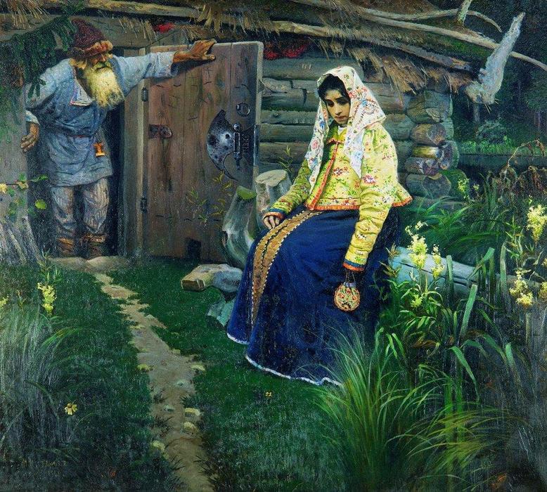 Wikioo.org - The Encyclopedia of Fine Arts - Painting, Artwork by Mikhail Nesterov - For the love potion