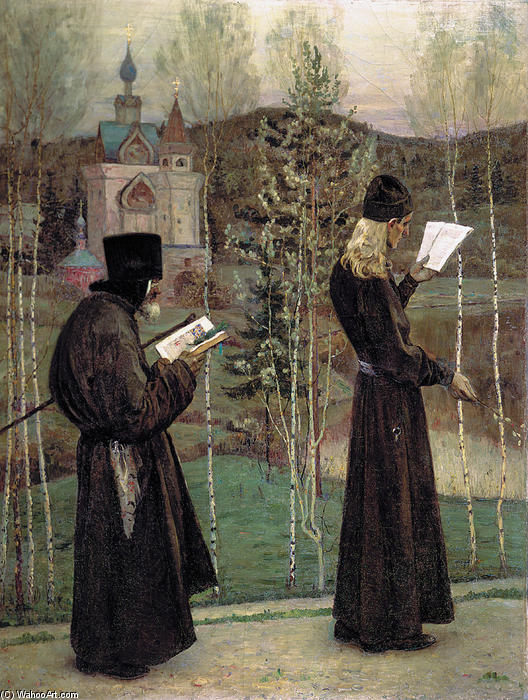 Wikioo.org - The Encyclopedia of Fine Arts - Painting, Artwork by Mikhail Nesterov - To Blagovest