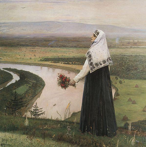 Wikioo.org - The Encyclopedia of Fine Arts - Painting, Artwork by Mikhail Nesterov - On the mountains