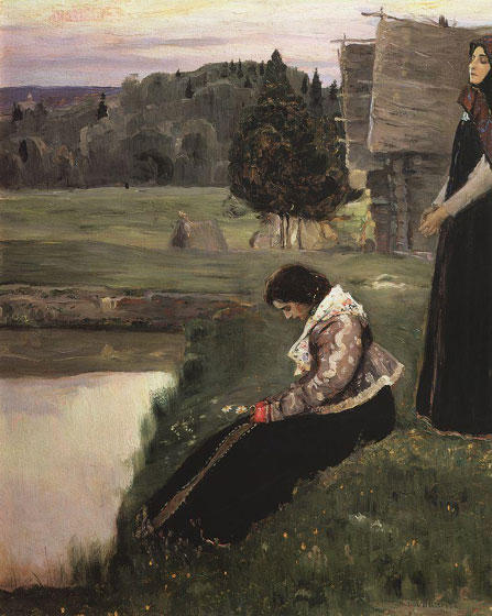 Wikioo.org - The Encyclopedia of Fine Arts - Painting, Artwork by Mikhail Nesterov - Thought
