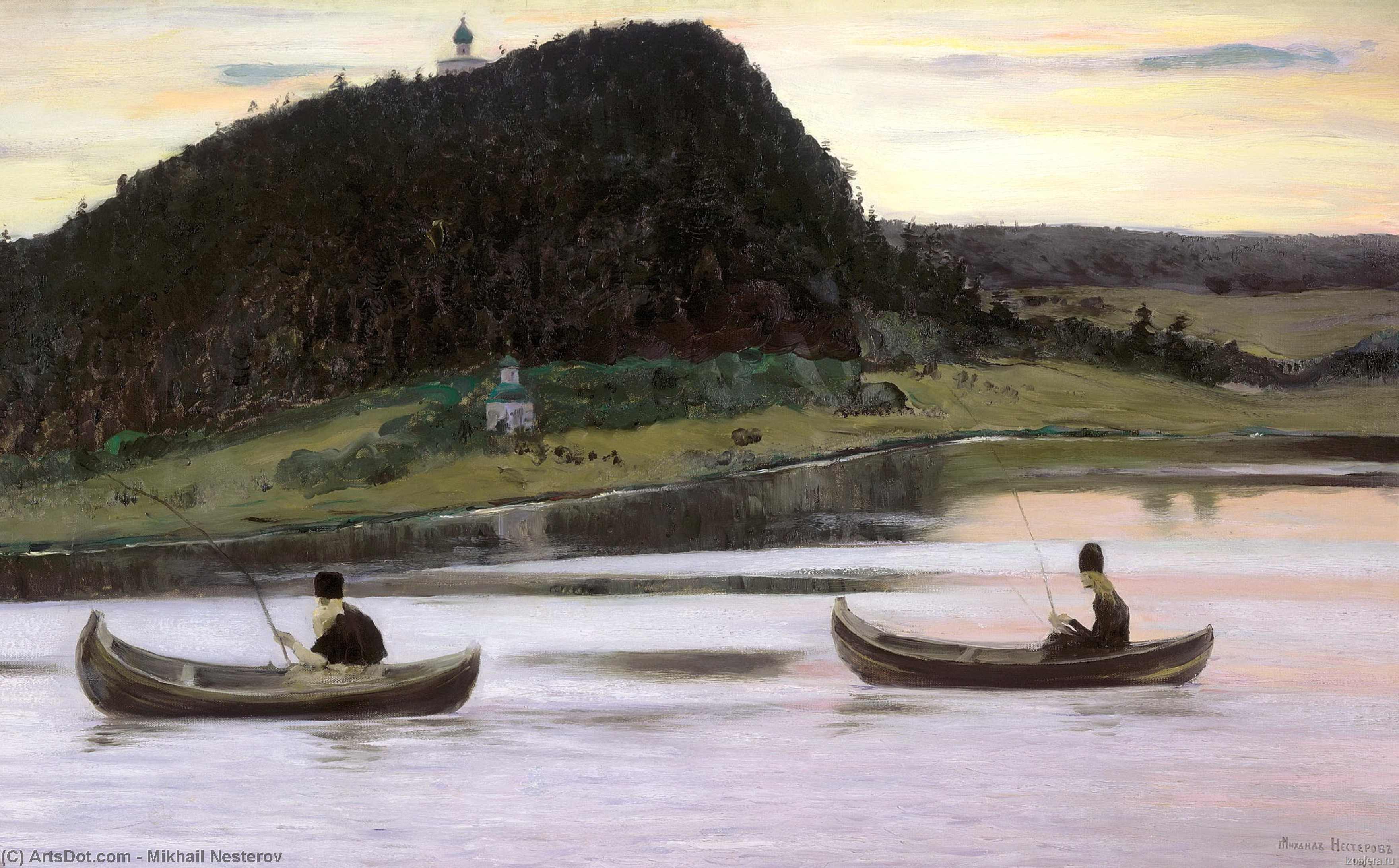 Wikioo.org - The Encyclopedia of Fine Arts - Painting, Artwork by Mikhail Nesterov - Silence