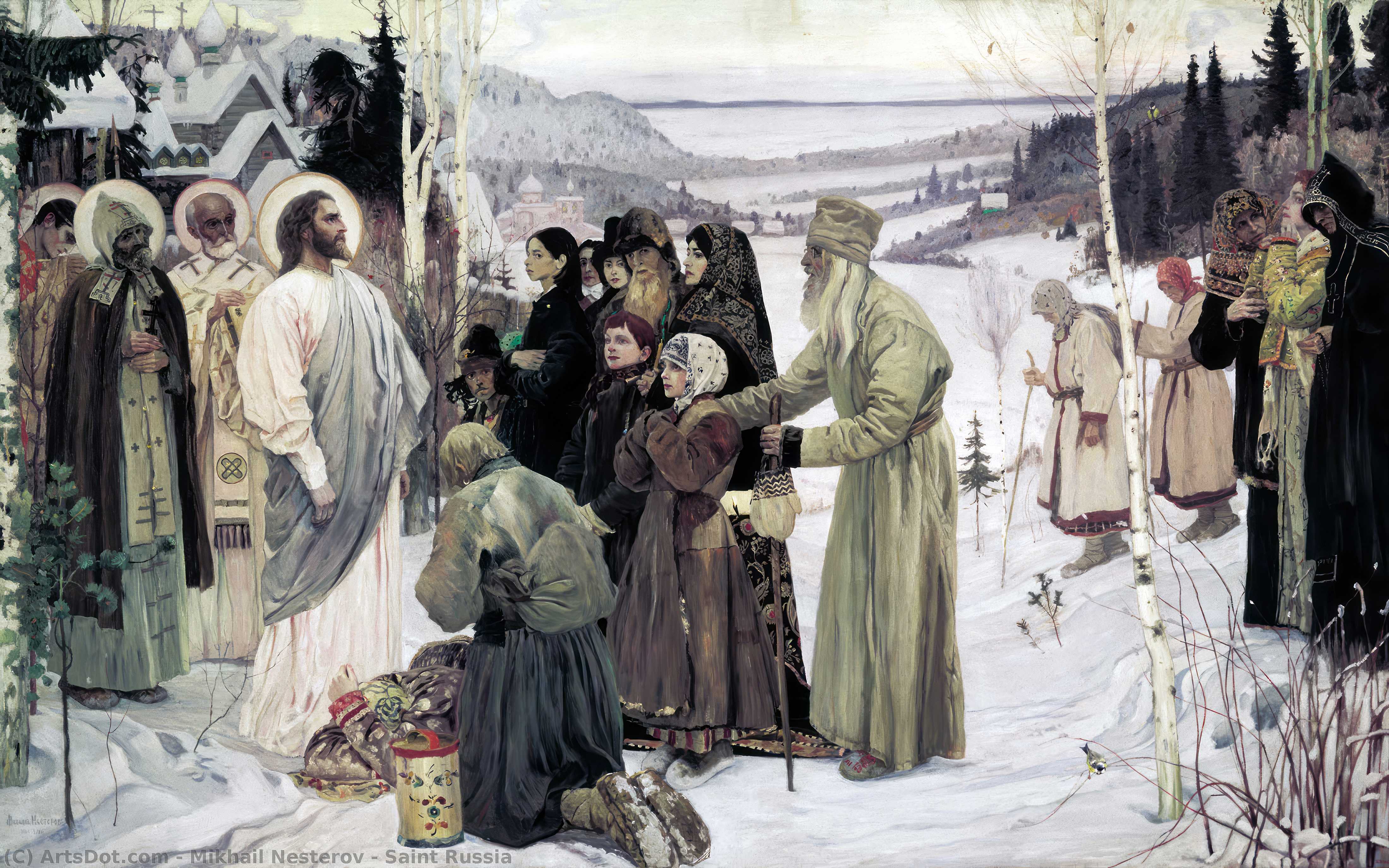 WikiOO.org - Encyclopedia of Fine Arts - Malba, Artwork Mikhail Nesterov - Saint Russia