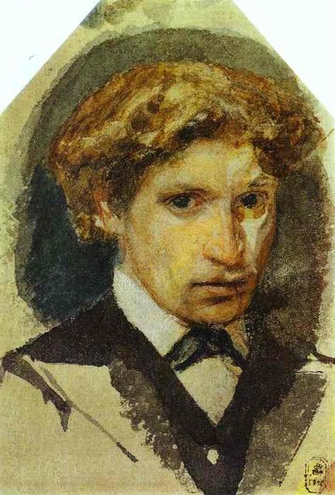 Wikioo.org - Bách khoa toàn thư về mỹ thuật - Vẽ tranh, Tác phẩm nghệ thuật Mikhail Vrubel - Self Portrait