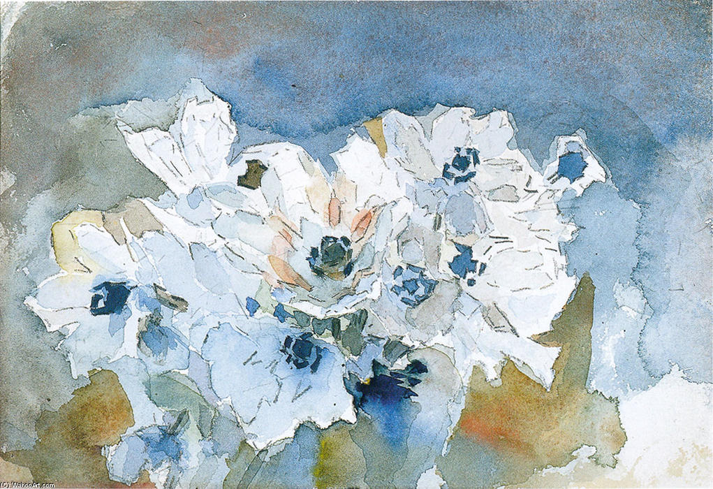 Wikioo.org - Bách khoa toàn thư về mỹ thuật - Vẽ tranh, Tác phẩm nghệ thuật Mikhail Vrubel - Flowers