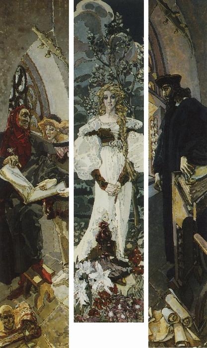 WikiOO.org - Encyclopedia of Fine Arts - Festés, Grafika Mikhail Vrubel - Faust