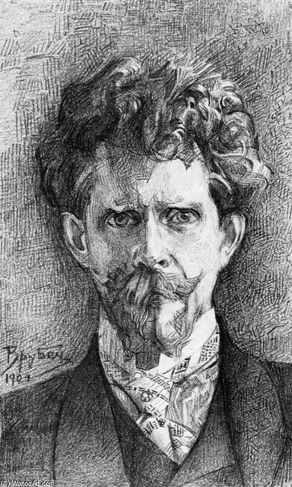 WikiOO.org - Encyclopedia of Fine Arts - Lukisan, Artwork Mikhail Vrubel - Portrait of Doctor Fiodor Usoltsev