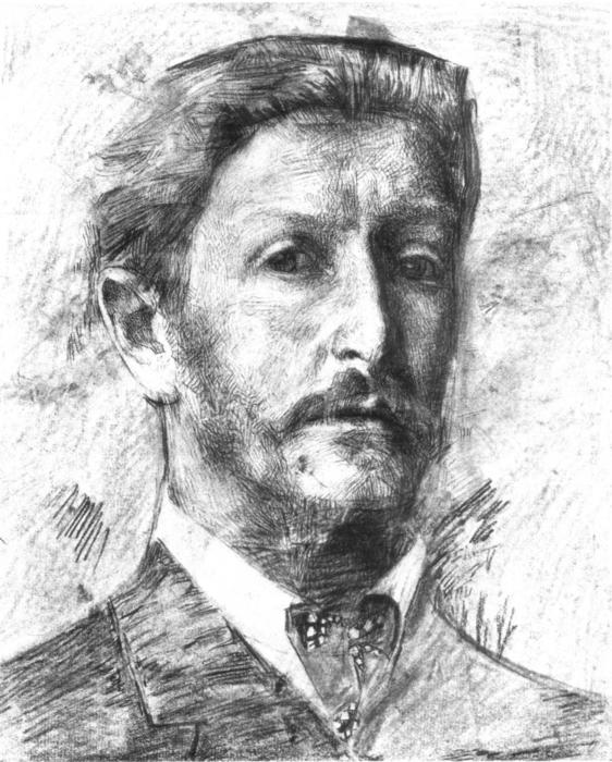 Wikioo.org - Bách khoa toàn thư về mỹ thuật - Vẽ tranh, Tác phẩm nghệ thuật Mikhail Vrubel - Self Portrait
