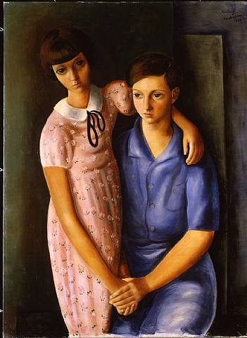 Wikioo.org - The Encyclopedia of Fine Arts - Painting, Artwork by Moise Kisling - Children of Dr. Tas