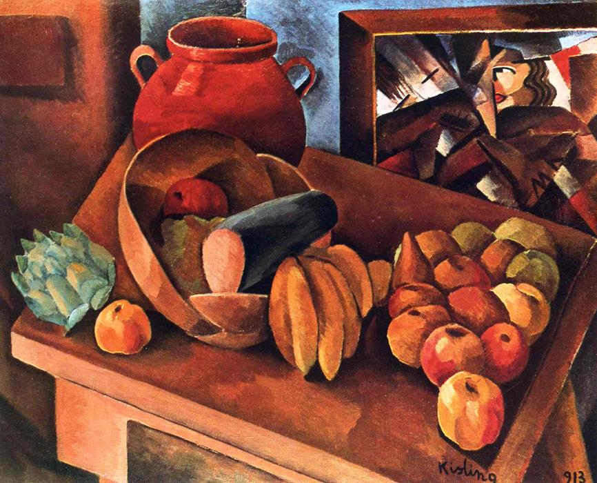 Wikioo.org - The Encyclopedia of Fine Arts - Painting, Artwork by Moise Kisling - Still life with fruit