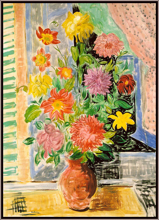 WikiOO.org - Güzel Sanatlar Ansiklopedisi - Resim, Resimler Moise Kisling - Grand bouquet