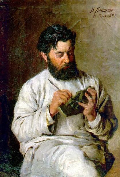 Wikioo.org - The Encyclopedia of Fine Arts - Painting, Artwork by Mykola Yaroshenko - Portrait of the sculptor L.V. Posen