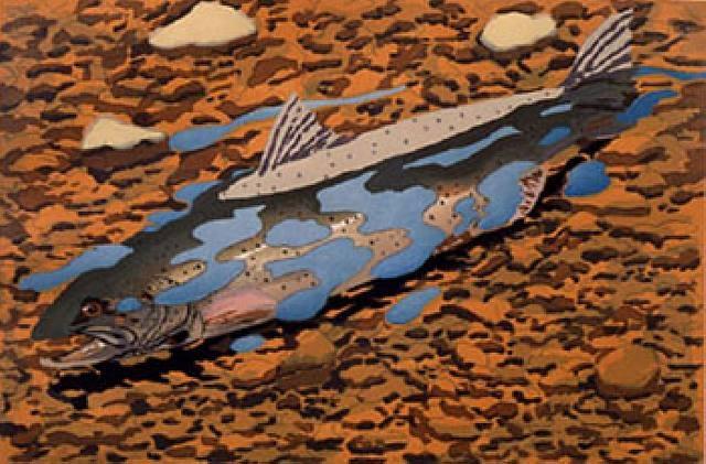 WikiOO.org - Енциклопедія образотворчого мистецтва - Живопис, Картини
 Neil Gavin Welliver - Redding Salmon