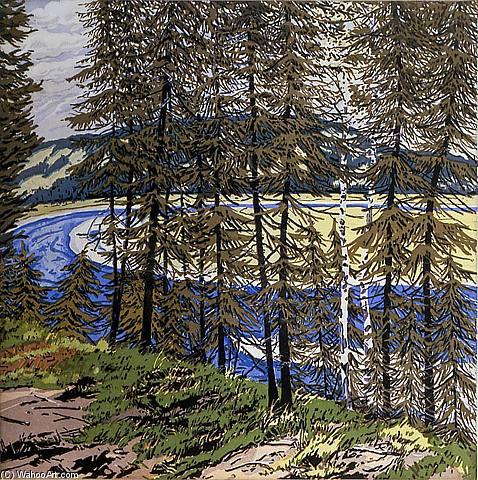 Wikioo.org - The Encyclopedia of Fine Arts - Painting, Artwork by Neil Gavin Welliver - Synthetic Blue St. John